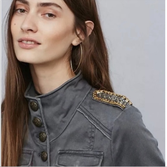Free People Shrunken Officer Military Jacket - Picture 14 of 14